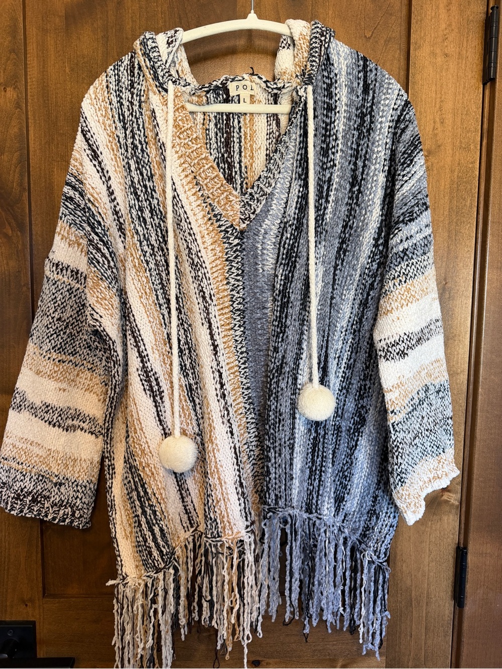 POL chenille hooded sweater size L NEW